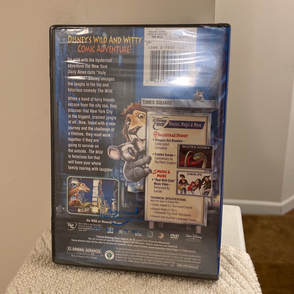 Walt Disney The Wild DVD Video Rated G - A Comic Adventure for the Family - Picture 3 of 10